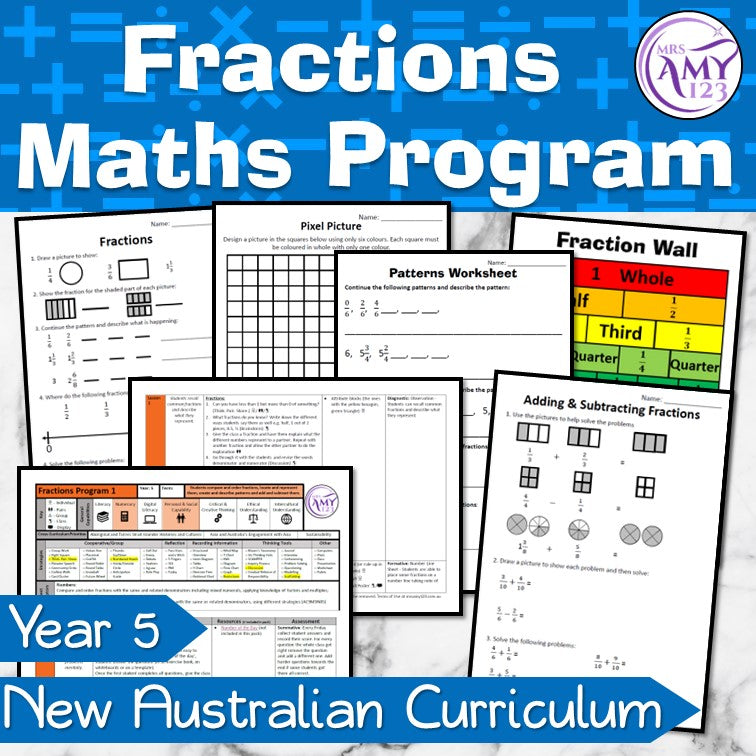 Year 5 Fractions Maths Program