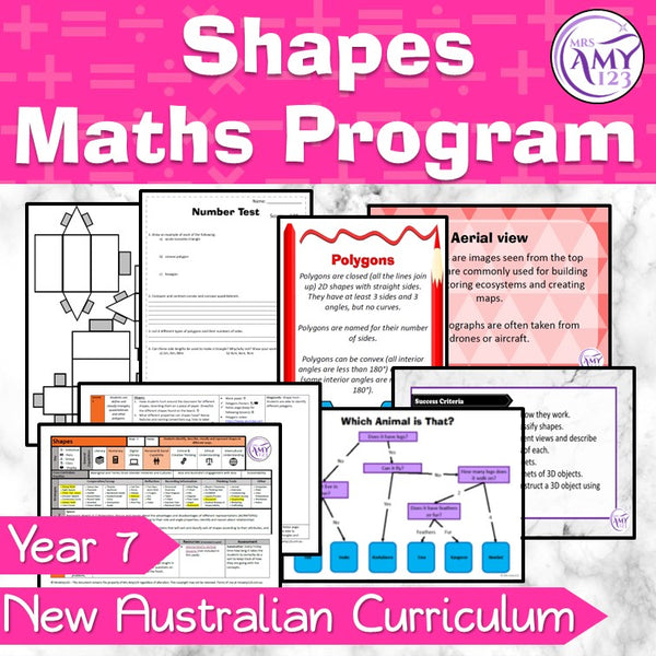 Year 7 Shapes Maths Program