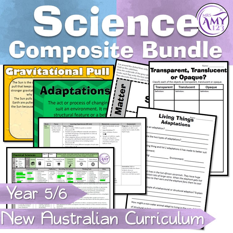 Australian Curriculum Composite Year 5/6 Science Units