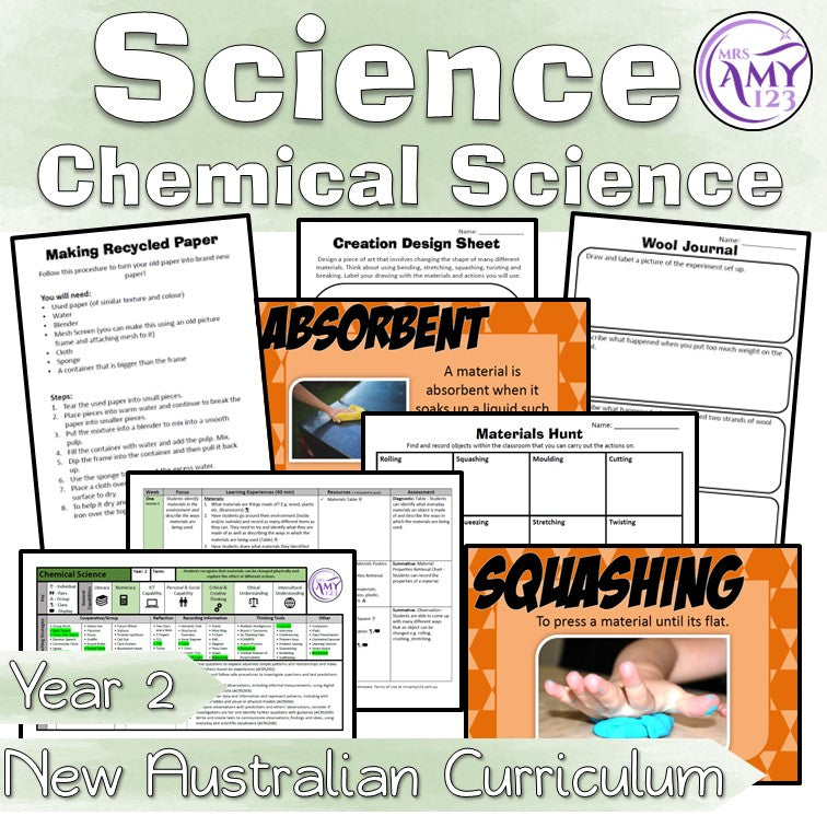 Australian Curriculum Year 2 Chemical Science Unit