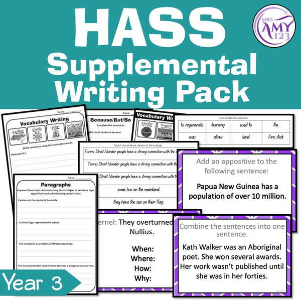 Year 3 HASS Supplemental Writing Pack