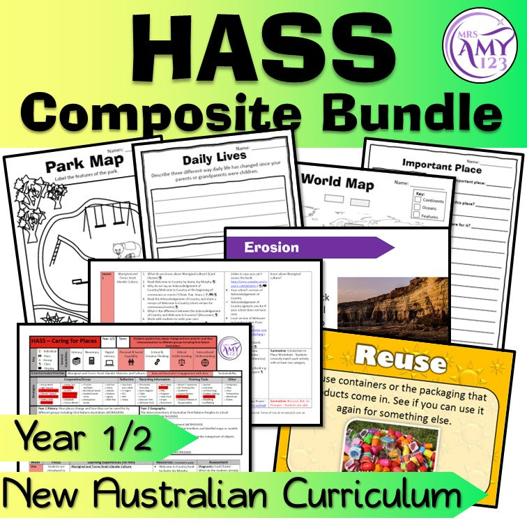 Australian Curriculum Year 1 /2 Ultimate Composite Bundle