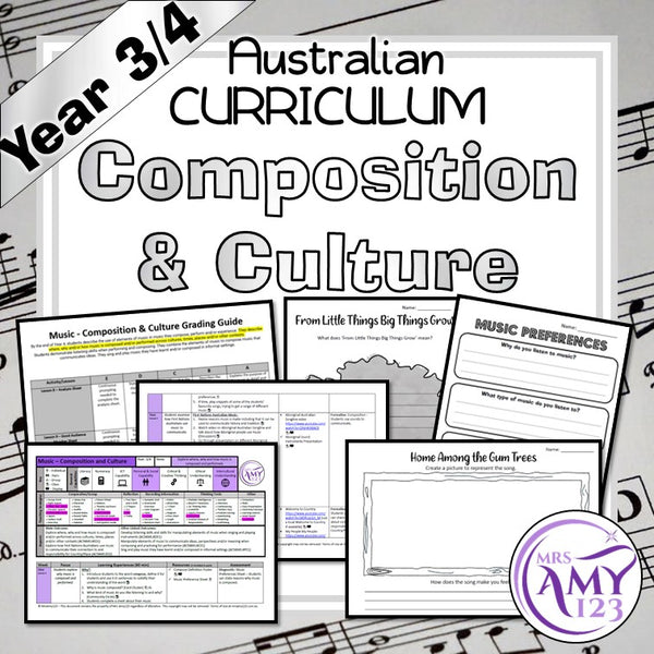 Australian Curriculum Year 3/4 Composition & Culture