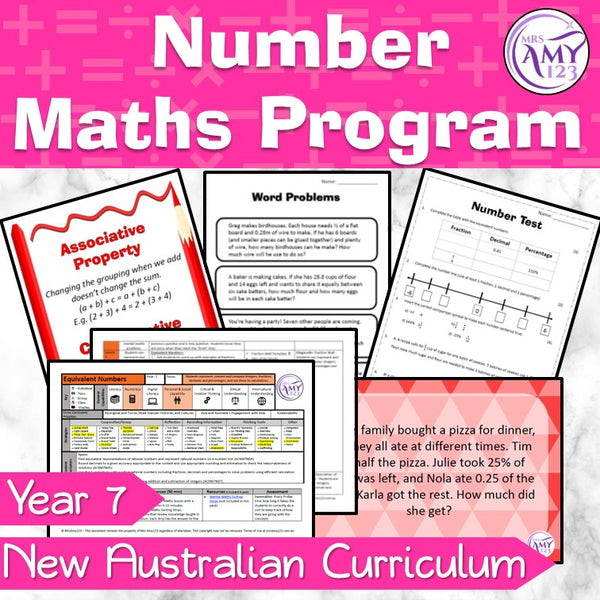 Year 7 Numbers Equivalent Representations Maths Program