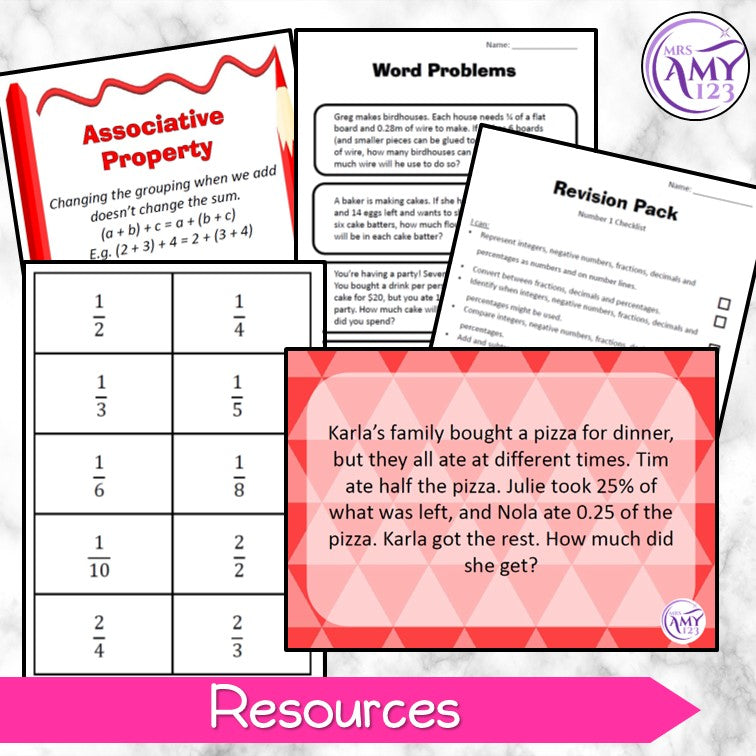 Year 7 Numbers Equivalent Representations Maths Program